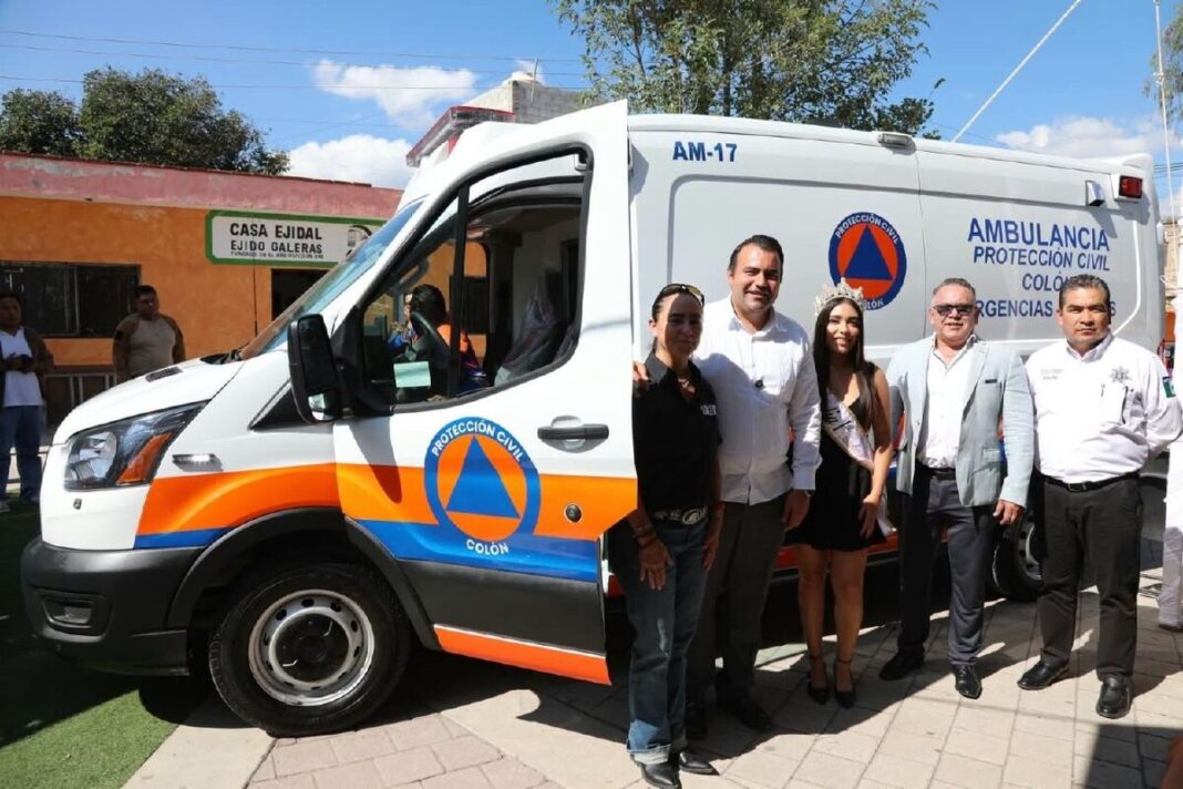 Entrega Gaspar Trueba ambulancias y equipo a Protección Civil de Colón