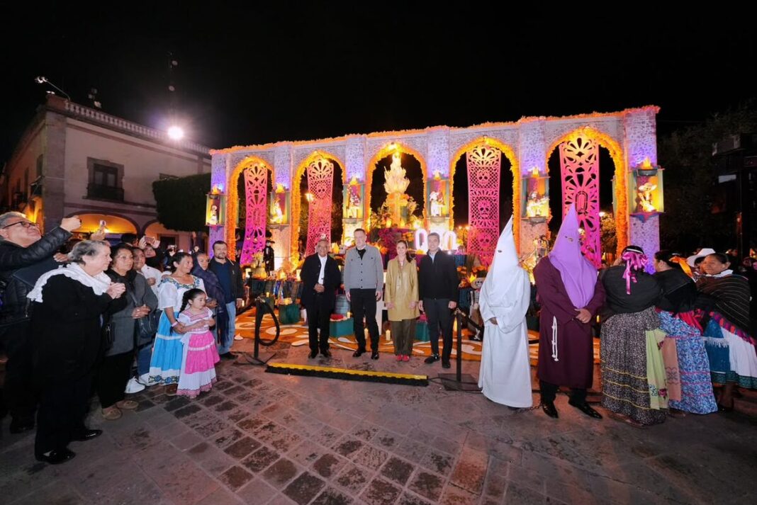 Inauguran Festival de Día de Muertos en la Plaza de Armas