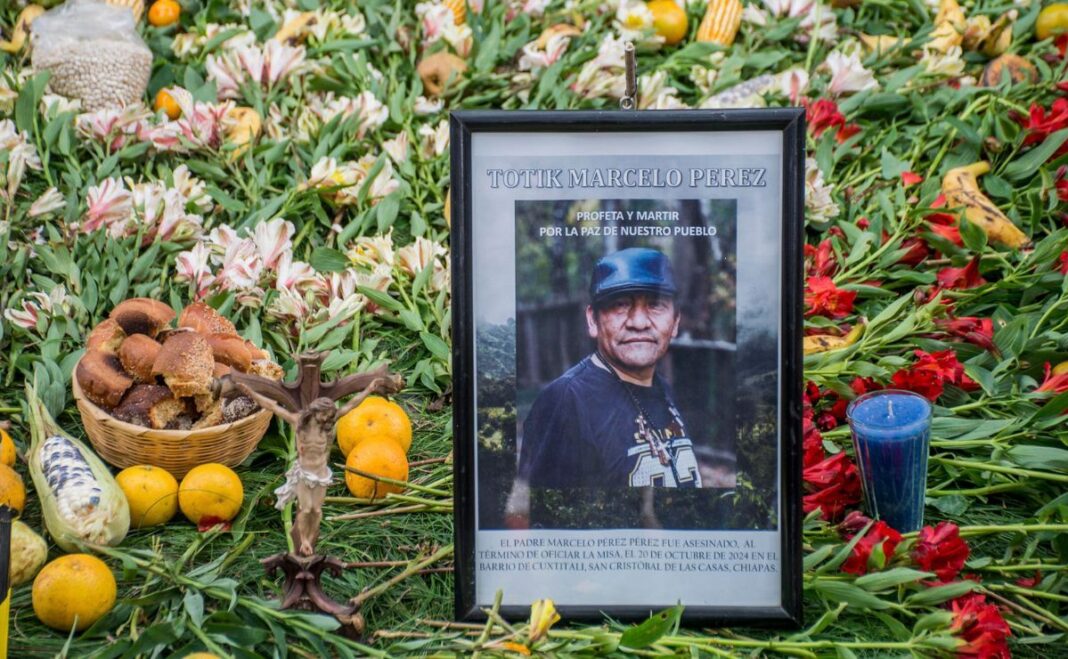 Indígenas de Chiapas exigen justicia a dos años del asesinato del sacerdote Marcelo Pérez