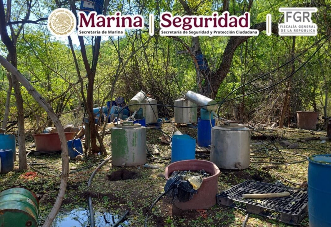 Inhabilitan laboratorio clandestino en Elota y aseguran precursores químicos