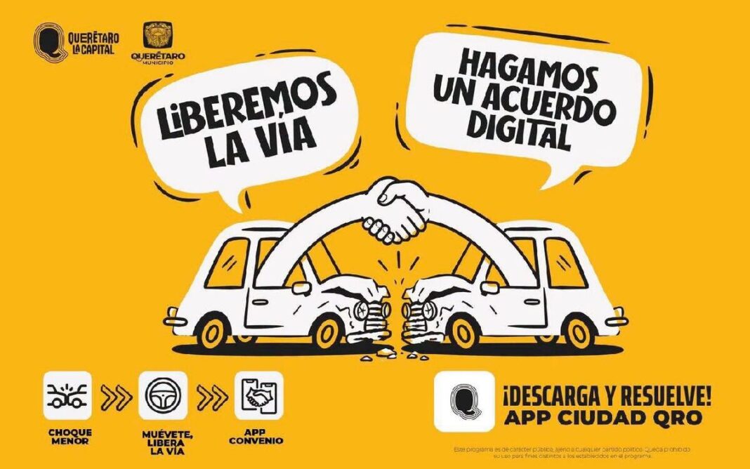 Municipio habilita acuerdos digitales por percances viales sin lesionados