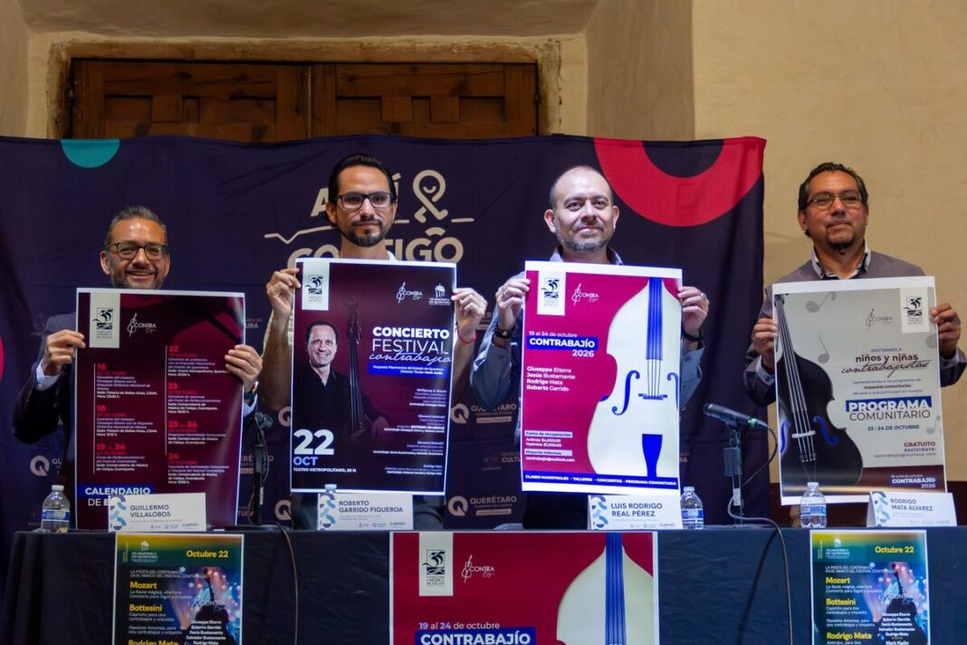 OFEQ ofrecerá concierto para contrabajo en el Teatro Metropolitano de Querétaro