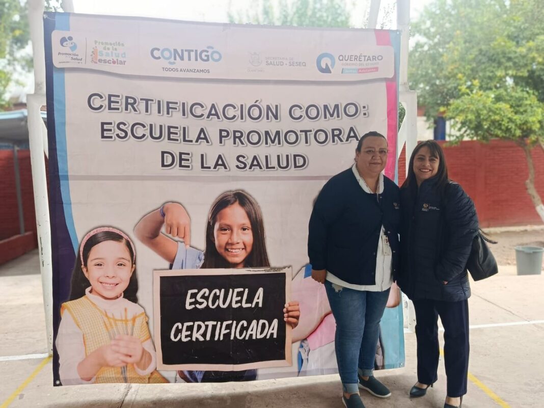 Primaria Revolución en El Marqués recibe certificación como Escuela Promotora de la Salud