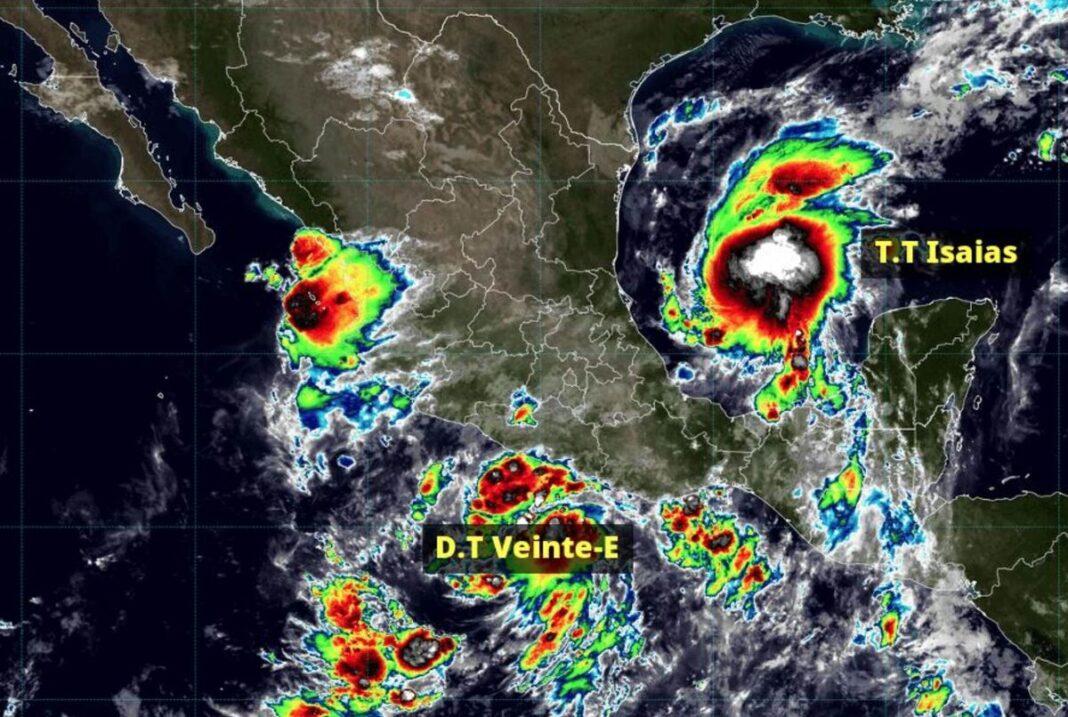SMN activa vigilancia por tres ciclones tropicales en ambas costas