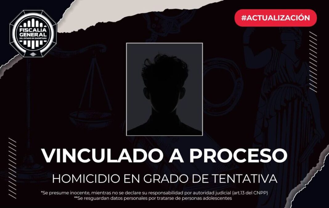 Vinculan a proceso a adolescente por ataque en secundaria de Querétaro